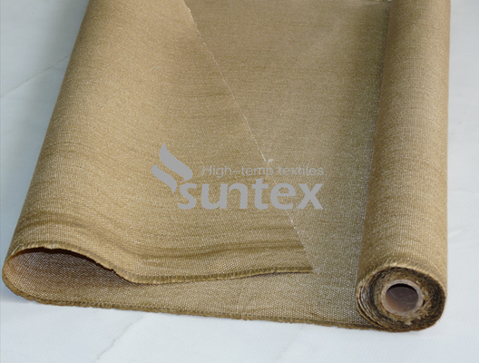 Ντυμένο Vermiculite ύφασμα φίμπεργκλας για το κάλυμμα πυρκαγιάς και συγκόλλησης