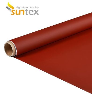 EN-13501 Certified 550°C Temperature Resistance Fire Curtain Fabric with 0.6mm Thickness for Fire and Smoke Protection