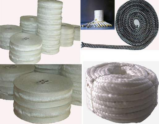 Heat and Chemical Resistant Fiberglass Tape Rope Sleeve with Fire Resistance up to 550C for Hose and Cable Protection