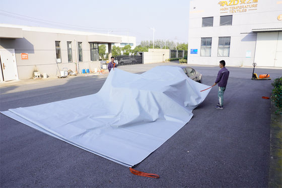 EV Car Fire Blanket with 550℃/1000℃ Thermal Resistance for Oxygen Deprivation and Quick Deployment