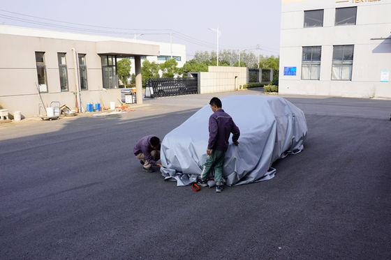 6X8m Γκρι Πυροσβεστική κουβέρτα για ηλεκτρικά οχήματα, ανθεκτική στη θερμότητα από γυάλινη ίνα