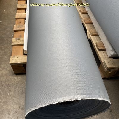 Heat Resistant Silicone Coated Fiberglass Fabric with 0.3mm Thickness 400 g/sqm Weight and 1.5m Width for Industrial Applications