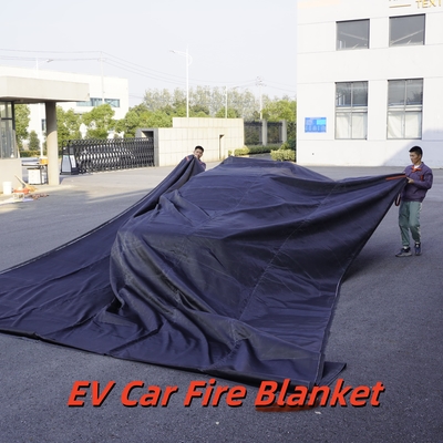 EV Car Fire Blanket Gray 550℃ Thermal Resistance