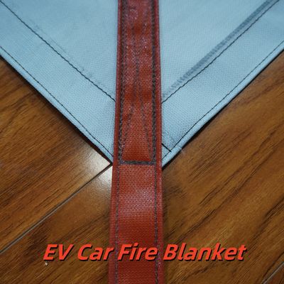 EV Car Fire Blanket Gray 550℃ Thermal Resistance for Lithium Battery Fires