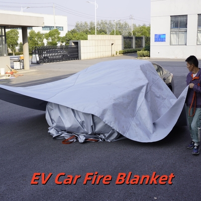 Γκρι κουβέρτα πυρόσβεσης EV 550℃ Θερμική Αντίσταση για Πυρκαγιές Μπαταριών Λιθίου