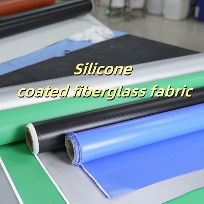 Silicone Coated Fiberglass Fabric 400 g/sqm -50C to 500C Fire Retardant
