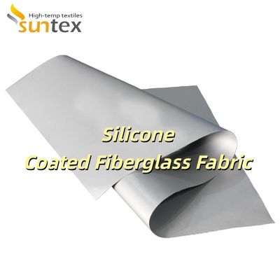 Fire Protection Blanket Silicone Coated Fiberglass Fabric with 0.3 mm Thickness 400 g/sqm Weight and 1/1.2/1.5 meter Width