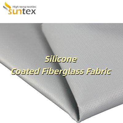 Fire Protection Blanket Silicone Coated Fiberglass Fabric with 0.3 mm Thickness 400 g/sqm Weight and 1/1.2/1.5 meter Width