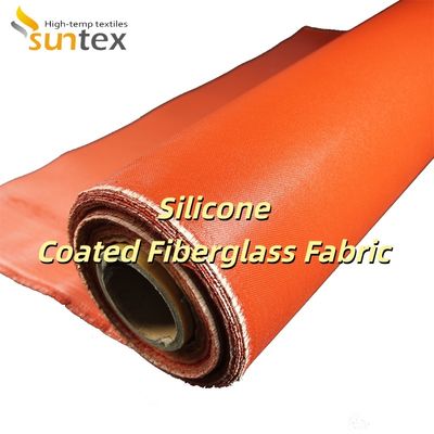 Double Sided Grey Color Alkali Free Silicone Coated Fiberglass Fabric Fireproof Silicone Rubber Coated Fiberglass Cloth