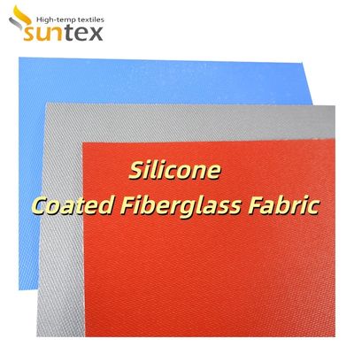 0.3 mm Thickness 400 g/sqm Weight Silicone Coated Fiberglass Fabric with 1 / 1.2 / 1.5 meter Width