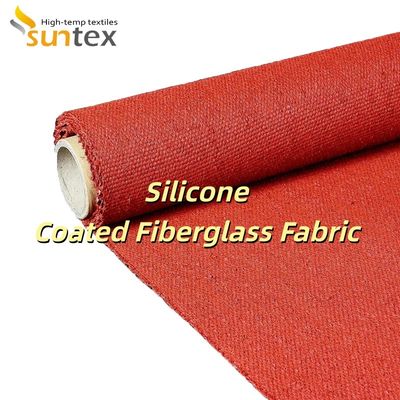 Grey Color Silicone Coated Fiberglass Fabric with Custom Width and Roll Length Options for Fire-Resistant Insulation