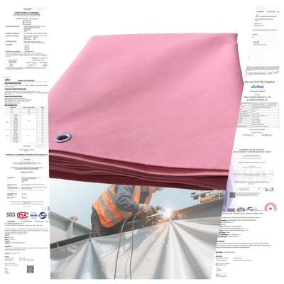17 Oz 16 Mil 1000°F Ανθεκτική στη θερμότητα κουβέρτα συγκόλλησης Ανθεκτική στη φωτιά κουρτίνα συγκόλλησης για προστασία από σπίθες και λάσπη