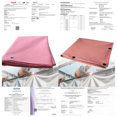 17 Oz Πάχος 16 Mil Ανθεκτικότητα σε Θερμοκρασία 1000°F Κουβέρτα Συγκόλλησης Πυρίμαχη Κουβέρτα