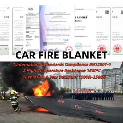 Γκρι κουβέρτα πυρόσβεσης EV με στέρηση οξυγόνου για προστασία από πυρκαγιές μπαταριών ιόντων λιθίου