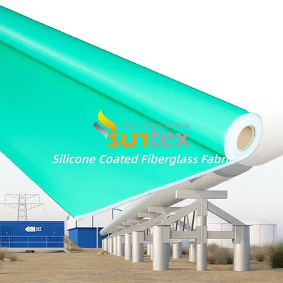Double Sided Silicone Coated Fiberglass Fabric with Temperature Resistance -50°C to 500°C and 50 m / 100 m Roll Length