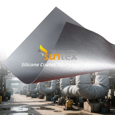 Fireproof Fabric with Double Sided PU Coated Silicone Coated Fiberglass Fabric in 50 m / 100 m Roll Length