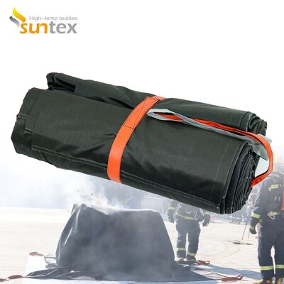 Emergency Car Fire Blanket with 550℃/1000℃ Thermal Resistance for Oxygen Deprivation and Easy Deployment