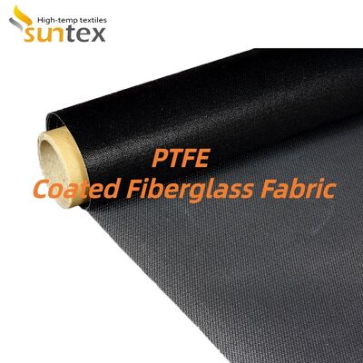 Industrial Grade PTFE Coated Fiberglass Fabric with 550℃ Temperature Resistance and Customizable Specifications for Fire Resistance