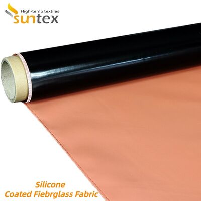 Fireproof Waterproof Chemical Corrosion Resistant Silicone Coated Fiberglass Fabric High Silica Fiberglass Cloth