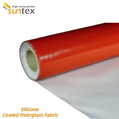 Industrial Grade Silicone Coated Fiberglass Fabric with 850g/m2 Weight Offering Fireproof and Chemical Corrosion Resistance