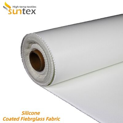 Fireproof Silicone Coated Fiberglass Fabric 850g/m2 High Silica Fiberglass Cloth Heat Resistant