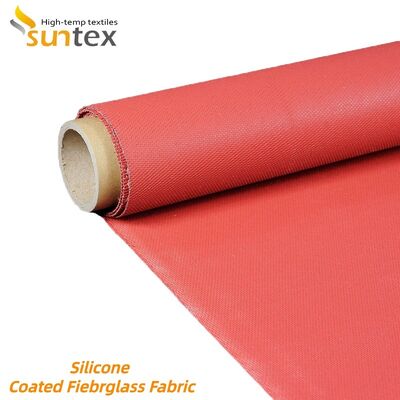 Fireproof 850g/m2 Heat Resistant Silicone Coated Fiberglass Fabric for High Temperature Protection