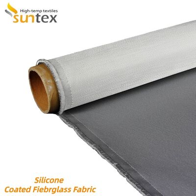 Industrial Grade Silicone Coated Fiberglass Fabric with 850g/m2 Weight Offering Fireproof and Chemical Corrosion Resistance