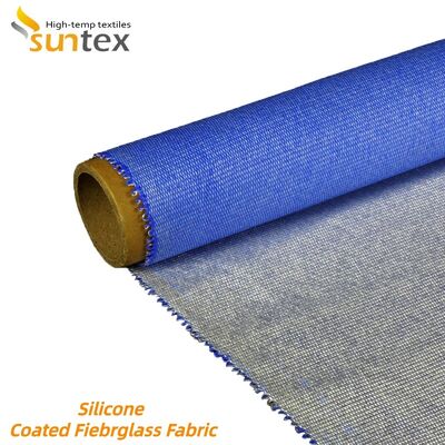 Fireproof Waterproof Silicone Coated Fiberglass Fabric 850g/m2 High Silica Fiberglass Cloth for High Temperature Resistance