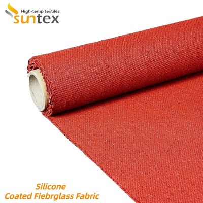 Fireproof Silicone Coated Fiberglass Fabric with Chemical Corrosion and Weather Aging Resistance for Industrial Use