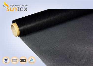 Μαύρο ντυμένο PTFE ύφασμα φίμπεργκλας για το σύστημα θερμικής μόνωσης