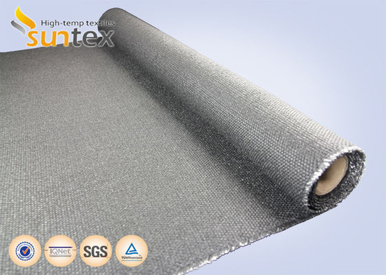 Γράφιτος Επικαλυμμένο 1.4mm Πυροσβεστική κουβέρτα ρόλο, 650 βαθμούς θερμότητα ανθεκτική κουβέρτα ύφασμα σε ρόλο