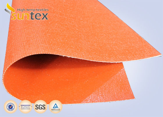 Customized Colored  Silicone Fiberglass Fabric Fireproof High Temperature Thermal Insulation Silicone Coated Fabric Cloth