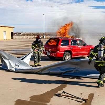 Επαναχρησιμοποιήσιμο Πυρίμαχο Κάλυμμα για Ηλεκτρικά Οχήματα με Θερμική Αντίσταση 550℃/1000℃ και Μείωση Οξυγόνου για Πυρκαγιές Μπαταριών Ιόντων Λιθίου