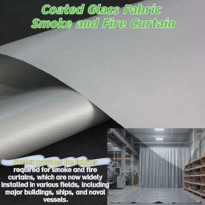 Πιστοποιημένο ύφασμα πυραντίστα EN-13501 με αντοχή σε θερμοκρασία 550°C και επίστρωση σιλικόνης για πυροπροστασία