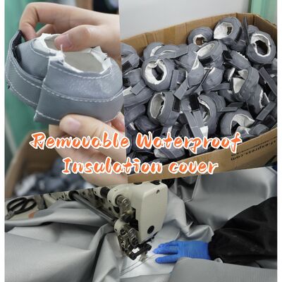 EN-13501 Πιστοποιημένο ύφασμα πυρκαγιάς με αντοχή σε θερμοκρασία 550 °C και πάχος 0,6 mm για προστασία από φωτιά και καπνό