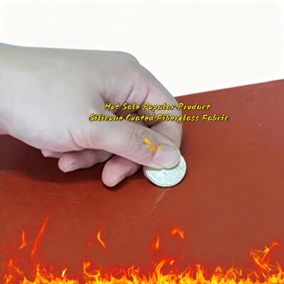 Ανθεκτικό στη φωτιά Αντοχή σε υψηλές θερμοκρασίες (-70~260℃) Αδιάβροχο ύφασμα από υαλοβάμβακα με επίστρωση σιλικόνης Υψηλής πυριτίας Ύφασμα από υαλοβάμβακα
