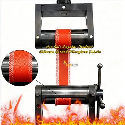 Εμπορικό εμπόρευμα Επεξεργασμένο Πυροσβεστικό 850g/m2 Ανθεκτικό στη θερμότητα υφάσματος με επίστρωση από σιλικόνη από ίνες γυαλί