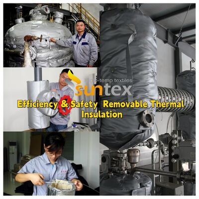 Ύφασμα από υαλοΐνες ανθεκτικό σε θερμοκρασία 1000°C για προσαρμόσιμα αφαιρούμενα μονωτικά καλύμματα ανθεκτικά σε νερό και λάδι