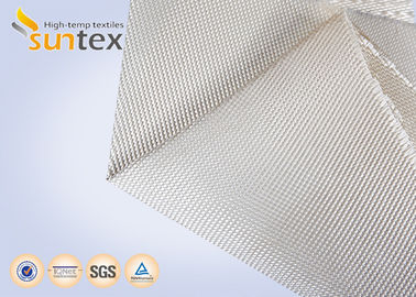 1000C High Temperature Fiberglass Cloth , High Silica Glass Fiber Fabric Fire Barrier Cloth