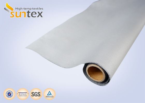 0.4mm PU Coated Fiberglass Fabric, Fireproof & Smoke Barrier for Fire Curtains, Thermal Insulation Roll & Pipe Protection Cover