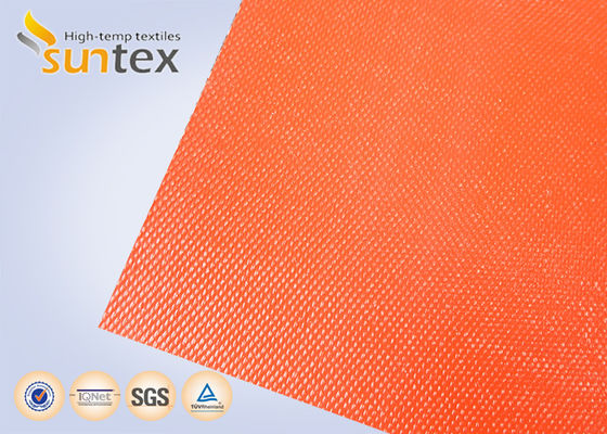 Heat Resistance Silicone Coated Fiberglass Fabric with Temperature Resistance -50°C to 500°C, 400 g/sqm Weight, and 0.3 mm Thickness