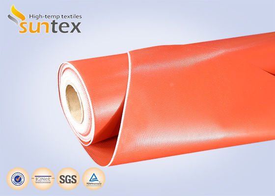 Ύφασμα Fiberglass Κόκκινο 3732, Επικαλυμμένο με Καουτσούκ Σιλικόνης, Ανθεκτικό σε Υψηλές Θερμοκρασίες & Πυράντοχο