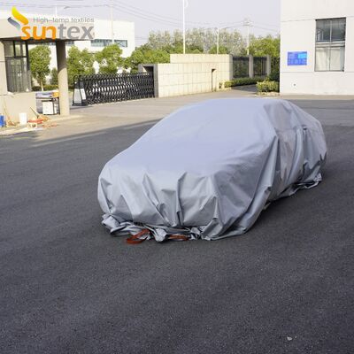 Γκρι χρώμα 550°C/1000°C Θερμική αντοχή πυρκαγιάς κουβέρτα με στέρηση οξυγόνου για την ασφάλεια πυρκαγιάς αυτοκινήτων EV