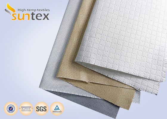 Thermal Insulation & Fireproof Grey Glass Fibre Fabric Roll – Calcium Silicate Coated