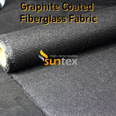High Temperature Fiberglass Cloth Fire Resistant Fabric with 750℃ Temperature Resistance and Excellent Abrasion Resistance in Black Plain Weave