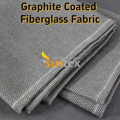Graphite Coated High Temperature Fiberglass Cloth Fireproof Blanket with 750℃ Coating and 550℃ Fabric Resistance 28.82oz/sqy