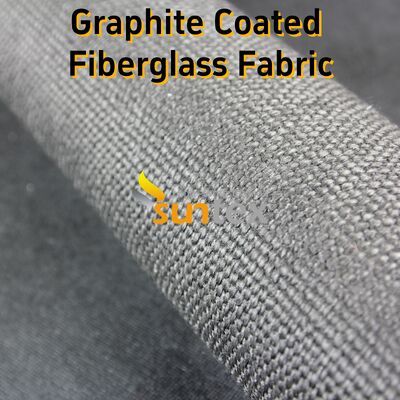 Graphite Coated High Temperature Fiberglass Cloth with 750℃ Resistance and 28.82oz/sqy Unit Weight
