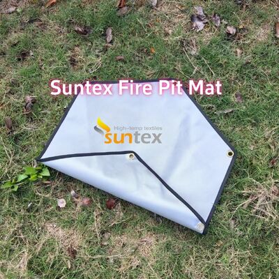 550C Heat Resistant Fire Pit Mat with Customizable Size and Multi-Layer Structure for Outdoor Grill Protection