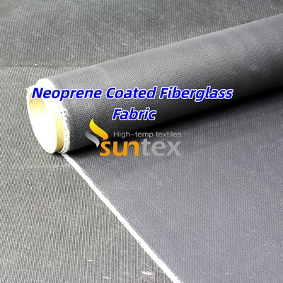 High Temperature Resistance Flame Retardant Neoprene Coated Fiberglass Fabric for Flexible Fabric Connector