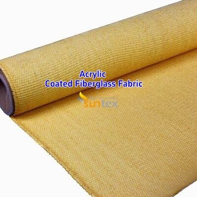 High Temperature 550 Degree C Fire Resistant Fiberglass Fabric with Acrylic Coating for Welding Blankets - Easy to Sew and Cut